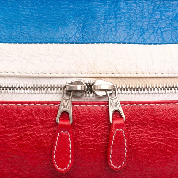 Pre-owned Balenciaga S Lambskin Bazar Shopper Tote Red