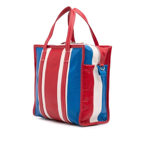 Pre-owned Balenciaga S Lambskin Bazar Shopper Tote Red