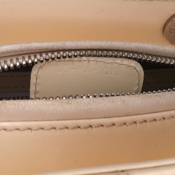 Pre-owned Dior Medium Patent Cannage Lady Dior Brown