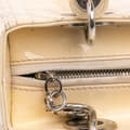 Miniatyrbild 8 av 10: Pre-owned Dior Medium Patent Cannage Lady Dior Brown