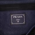 Miniatyrbilde 5 av 10: Pre-owned Prada Vitello Daino Open Convertible Tote Blue