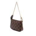 Miniatyrbilde 2 av 10: Pre-owned Louis Vuitton Damier Ebene Mini Pochette Accessoires Brown