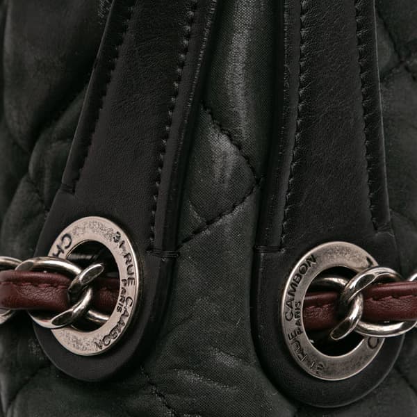 Pre-owned Chanel Jumbo Iridescent Calfskin In The Mix Flap Black