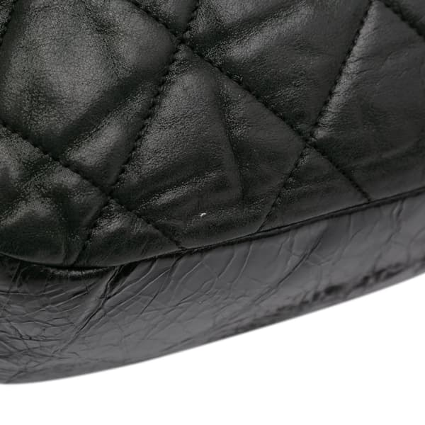 Pre-owned Chanel Jumbo Iridescent Calfskin In The Mix Flap Black