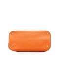 Miniatyrbilde 3 av 9: Pre-owned Prada Medium Saffiano Lux Open Promenade Satchel Orange
