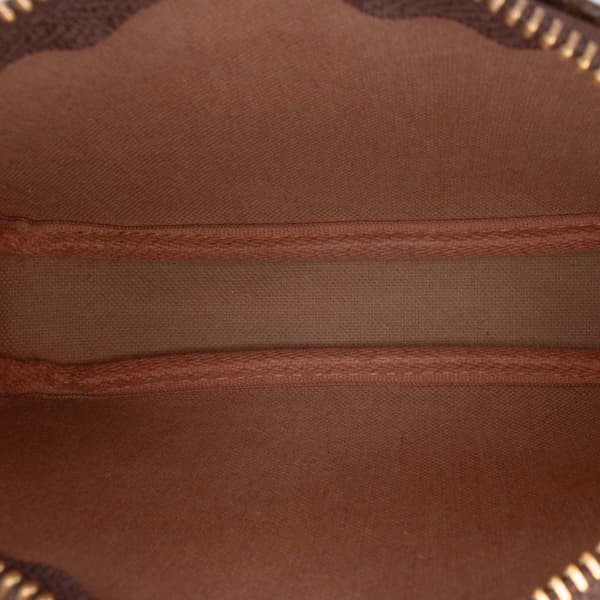 Pre-owned Louis Vuitton Monogram Mini Pochette Accessoires Brown