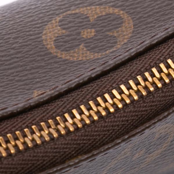Pre-owned Louis Vuitton Monogram Mini Pochette Accessoires Brown
