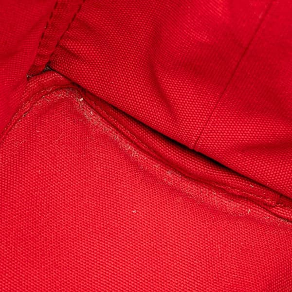 Pre-owned Prada Small Canvas Canapa Logo Satchel Red