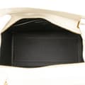 Miniatyrbild 4 av 10: Pre-owned Saint Laurent Small Leather Monogram Uptown Satchel White