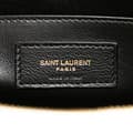 Miniatyrbild 5 av 10: Pre-owned Saint Laurent Small Leather Monogram Uptown Satchel White