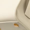 Miniatyrbild 10 av 10: Pre-owned Saint Laurent Small Leather Monogram Uptown Satchel White