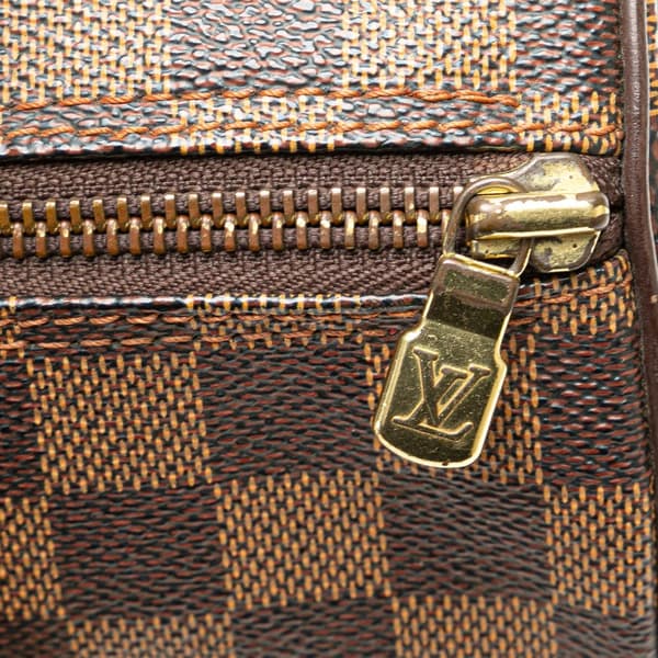 Pre-owned Louis Vuitton Damier Ebene Papillon 30 Brown