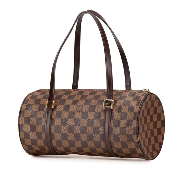 Pre-owned Louis Vuitton Damier Ebene Papillon 30 Brown