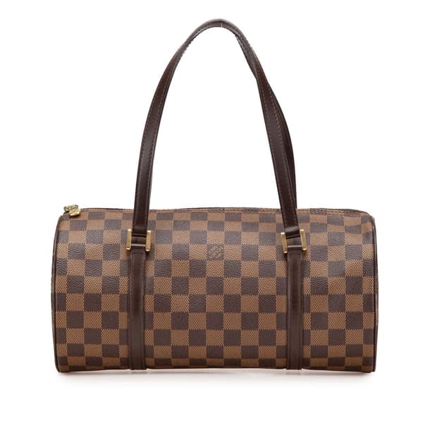 Pre-owned Louis Vuitton Damier Ebene Papillon 30 Brown