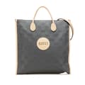 Miniatyrbillede 1 af 10: Pre-owned Gucci Medium GG Nylon Off the Grid Convertible Tote Gray