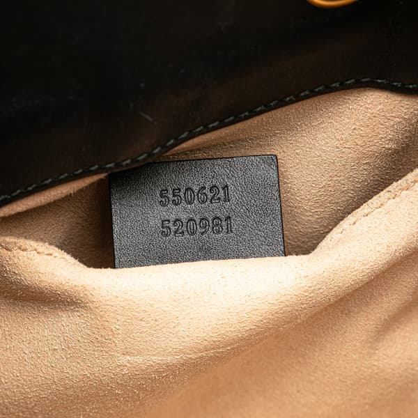 Pre-owned Gucci Small Suede Ophidia Bucket Black