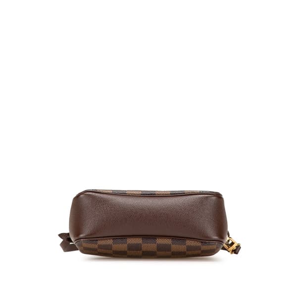 Pre-owned Louis Vuitton Damier Ebene Trousse Pochette Brown