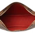 Miniatyrbilde 4 av 10: Pre-owned Louis Vuitton Damier Ebene Trousse Pochette Brown