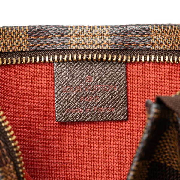 Pre-owned Louis Vuitton Damier Ebene Trousse Pochette Brown