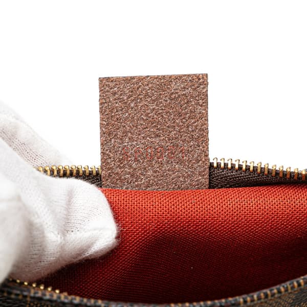 Pre-owned Louis Vuitton Damier Ebene Trousse Pochette Brown