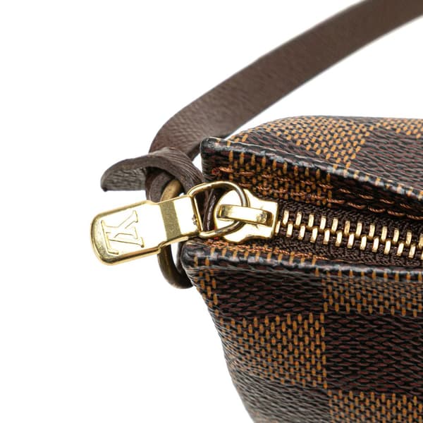 Pre-owned Louis Vuitton Damier Ebene Trousse Pochette Brown