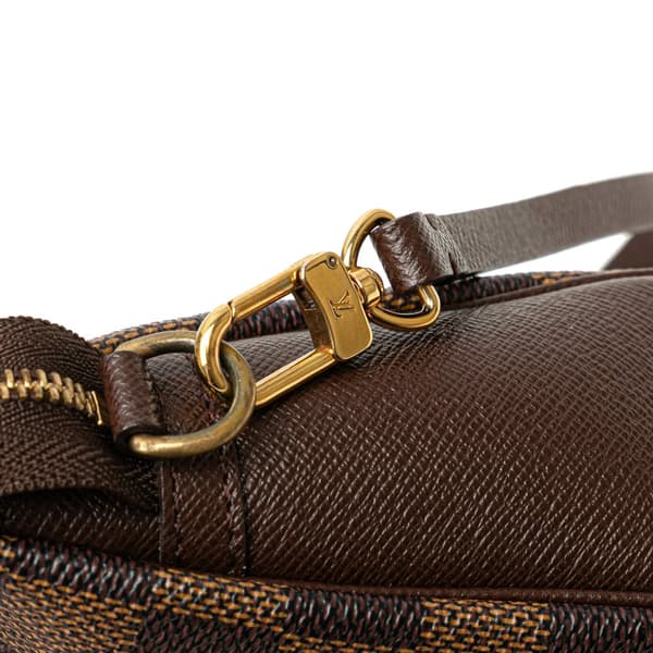 Pre-owned Louis Vuitton Damier Ebene Trousse Pochette Brown