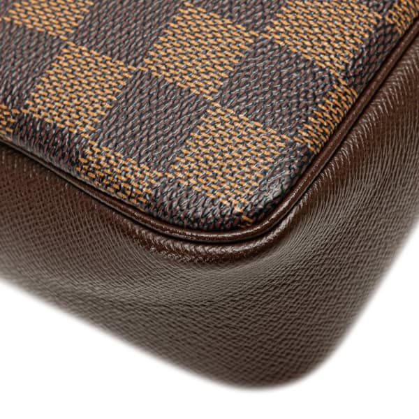 Pre-owned Louis Vuitton Damier Ebene Trousse Pochette Brown