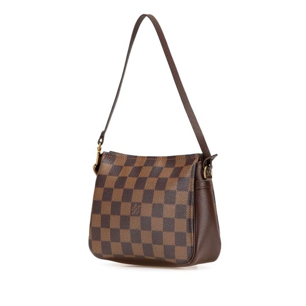 Pre-owned Louis Vuitton Damier Ebene Trousse Pochette Brown