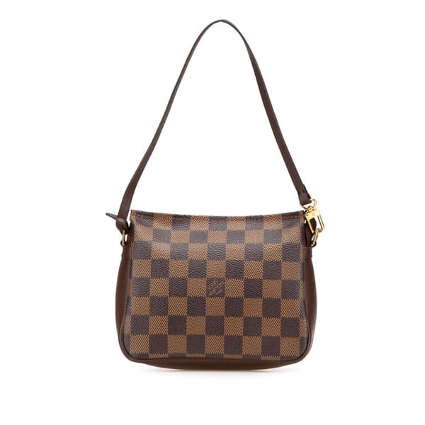 Pre-owned Louis Vuitton Damier Ebene Trousse Pochette Brown