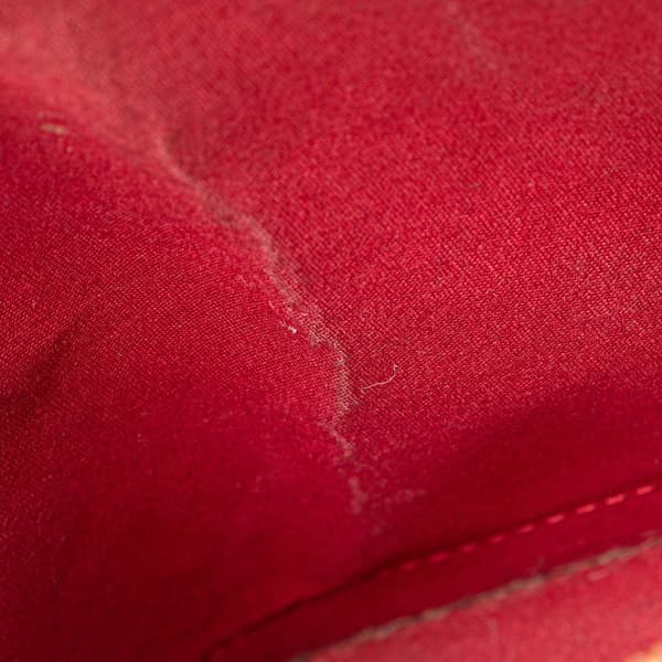 Pre-owned Louis Vuitton Monogram Vernis Alma BB Red