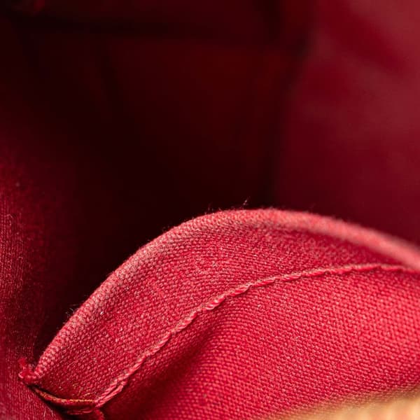 Pre-owned Louis Vuitton Monogram Vernis Alma BB Red