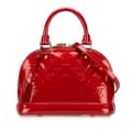 Miniatyrbilde 1 av 10: Pre-owned Louis Vuitton Monogram Vernis Alma BB Red