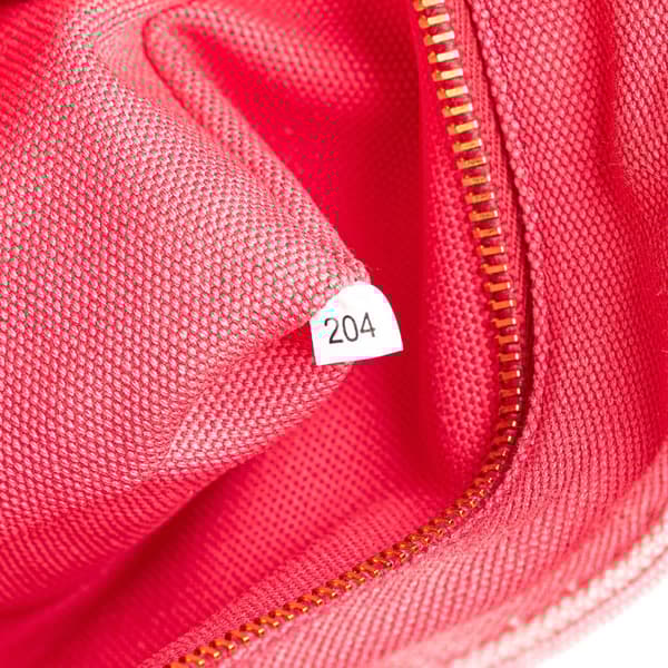 Pre-owned Prada Small Canvas Canapa Logo Satchel Pink