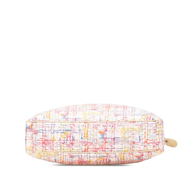 Pre-owned Chanel Printed Canvas Clover Watercolor Tote Multi