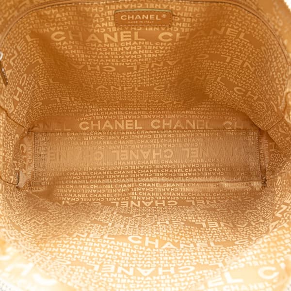 Pre-owned Chanel Printed Canvas Clover Watercolor Tote Multi