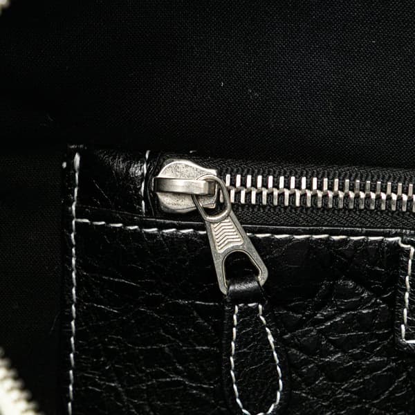 Pre-owned Balenciaga S Lambskin Bazar Shopper Satchel Blue