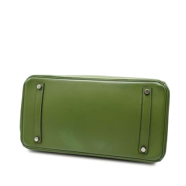 Pre-owned Hermès Swift Birkin Retourne 35 Green