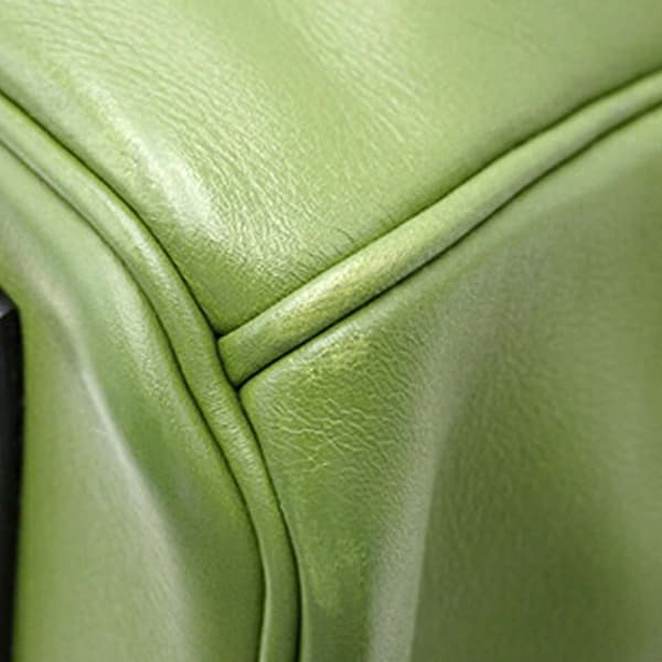 Pre-owned Hermès Swift Birkin Retourne 35 Green