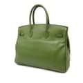 Miniatyrbild 2 av 10: Pre-owned Hermès Swift Birkin Retourne 35 Green