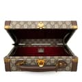 Miniatyrbillede 4 af 9: Pre-owned Gucci Disney GG Supreme Donald Duck Savoy Vanity Case Brown