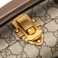 Miniatyrbillede 7 af 9: Pre-owned Gucci Disney GG Supreme Donald Duck Savoy Vanity Case Brown