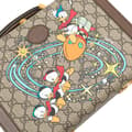 Miniatyrbillede 9 af 9: Pre-owned Gucci Disney GG Supreme Donald Duck Savoy Vanity Case Brown