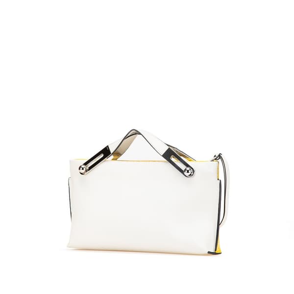 Pre-owned LOEWE Small Repeat Anagram Leather Missy Satchel Yellow