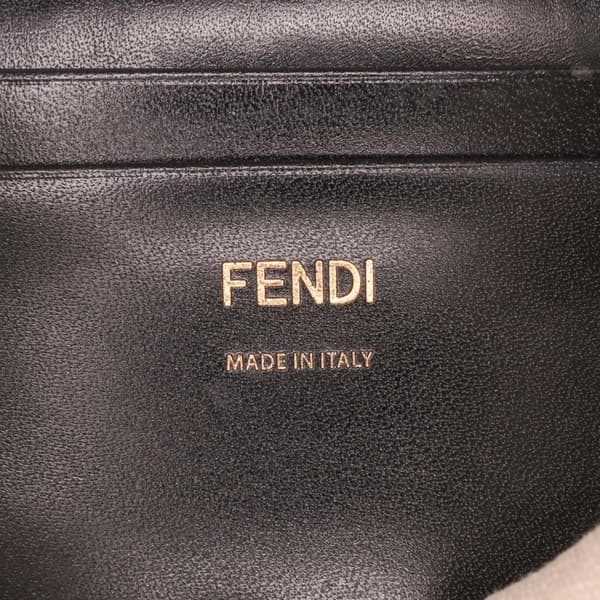 Pre-owned Fendi Chinese Valentines Day Mini Zucca Embroidered Canvas Baguette Satchel Brown