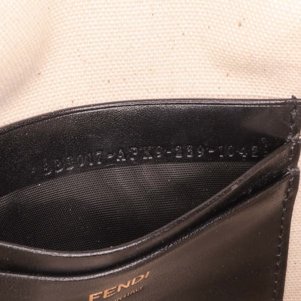 Pre-owned Fendi Chinese Valentines Day Mini Zucca Embroidered Canvas Baguette Satchel Brown
