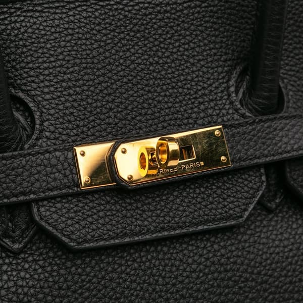 Pre-owned Hermès Togo Birkin Retourne 35 Black
