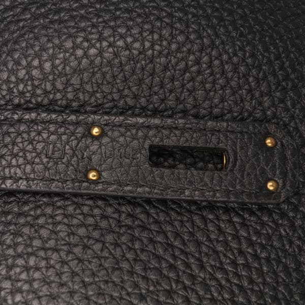 Pre-owned Hermès Togo Birkin Retourne 35 Black