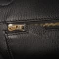 Miniatyrbillede 7 af 9: Pre-owned Hermès Togo Birkin Retourne 35 Black