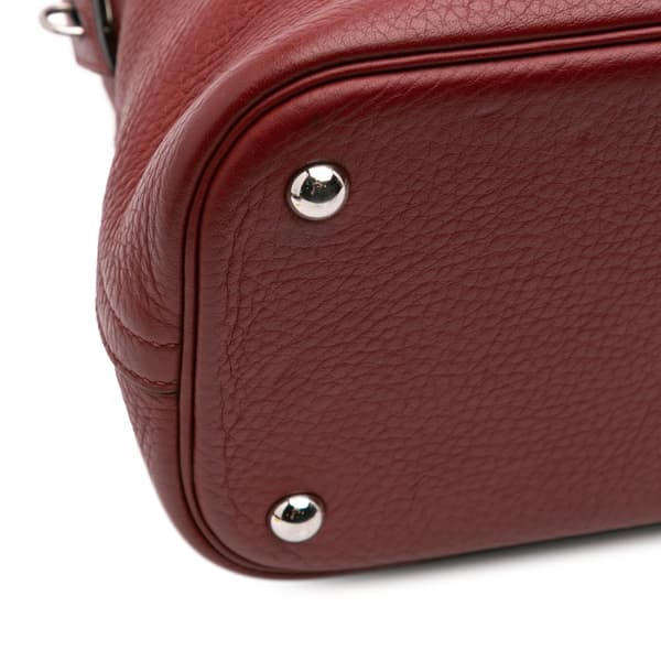 Pre-owned Hermès Togo Bolide 35 Red