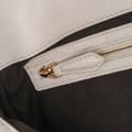 Miniatyrbild 6 av 10: Pre-owned Fendi Zucca Embossed Leather Baguette Satchel White